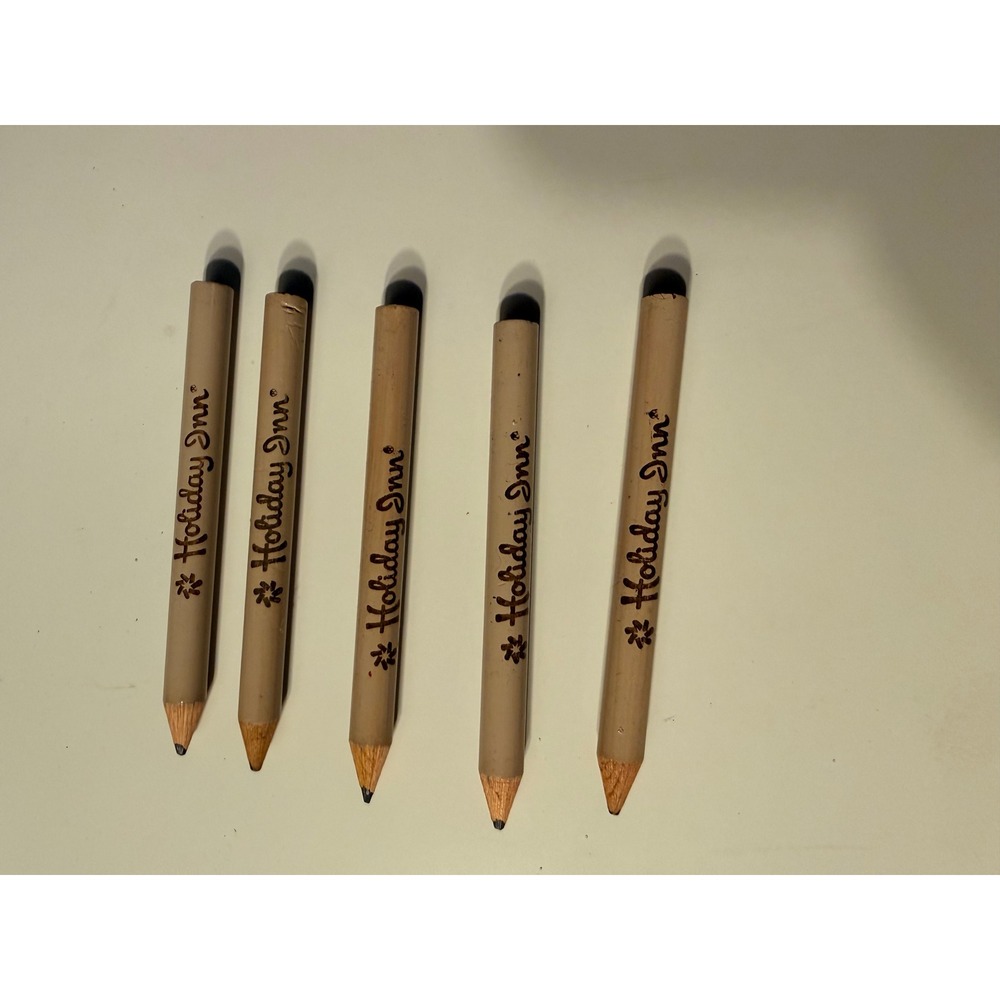 Vintage holiday inn mini pencils set 
of 5.